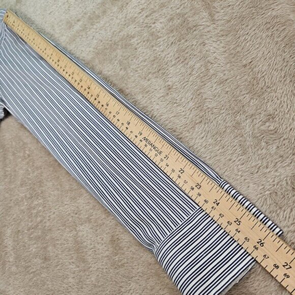 Ted Baker Archive Dress Shirt Blue White Striped Long Sleeve Men's Size 16.5 - Picture 6 of 10